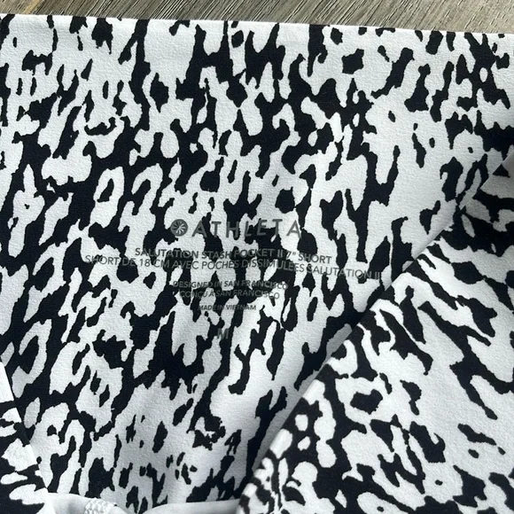 Athleta Animal Print Biker Shorts - Picture 3 of 5